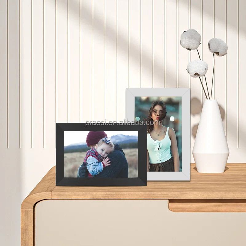 PROS 10 Inch Smart WiFi Cloud Digital Photo Frame IPS Full HD Display Touchscreen 16GB Storage Electronic Photo Video Frame