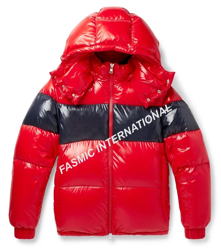 Блестящая Модная легкая зимняя ветрозащитная Мужская пузырьковая куртка стеганая с