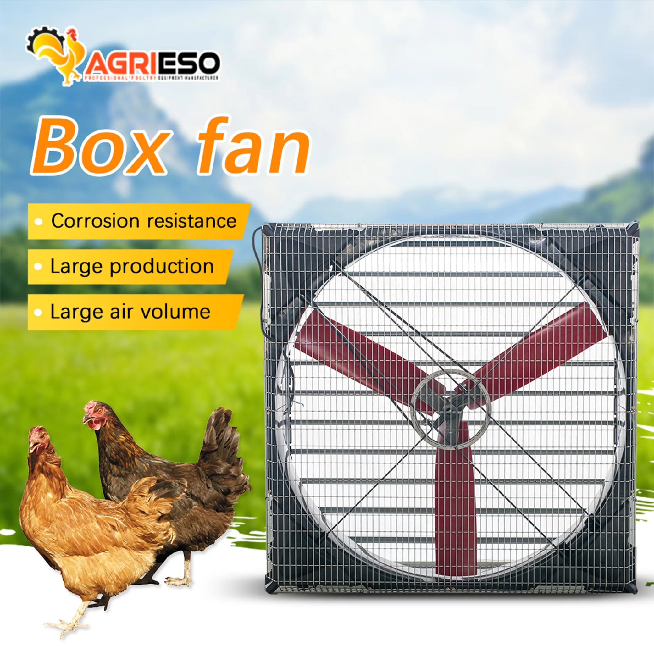 Poultry Farm Equipment Circulating Push-pull Exhaust Fan Used Poultry Farming Equipment