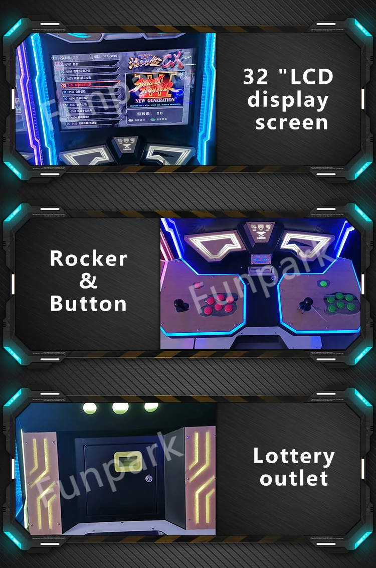 Coin Video Game Arcade Machine Fighting Arcade Fighting Machine Street Fighter manufacture