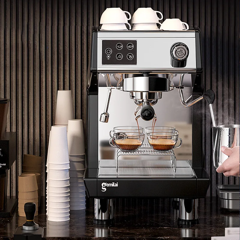 Semi-automatic Espresso Machine With Milk Frother For Commercial Use