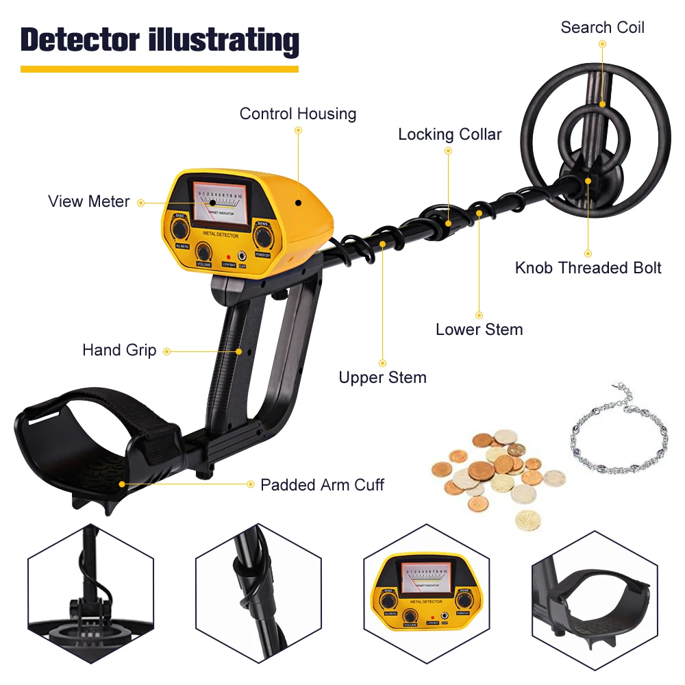 Tianxun Factory Md-5090 Best Cheap Price Gold Metal Detector Detector ...