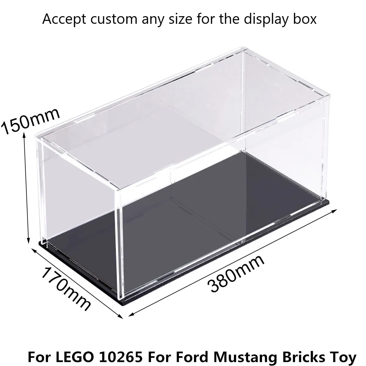 Clear Lego Acrylic Display Case Toy Display Box Showcase Organizer ...