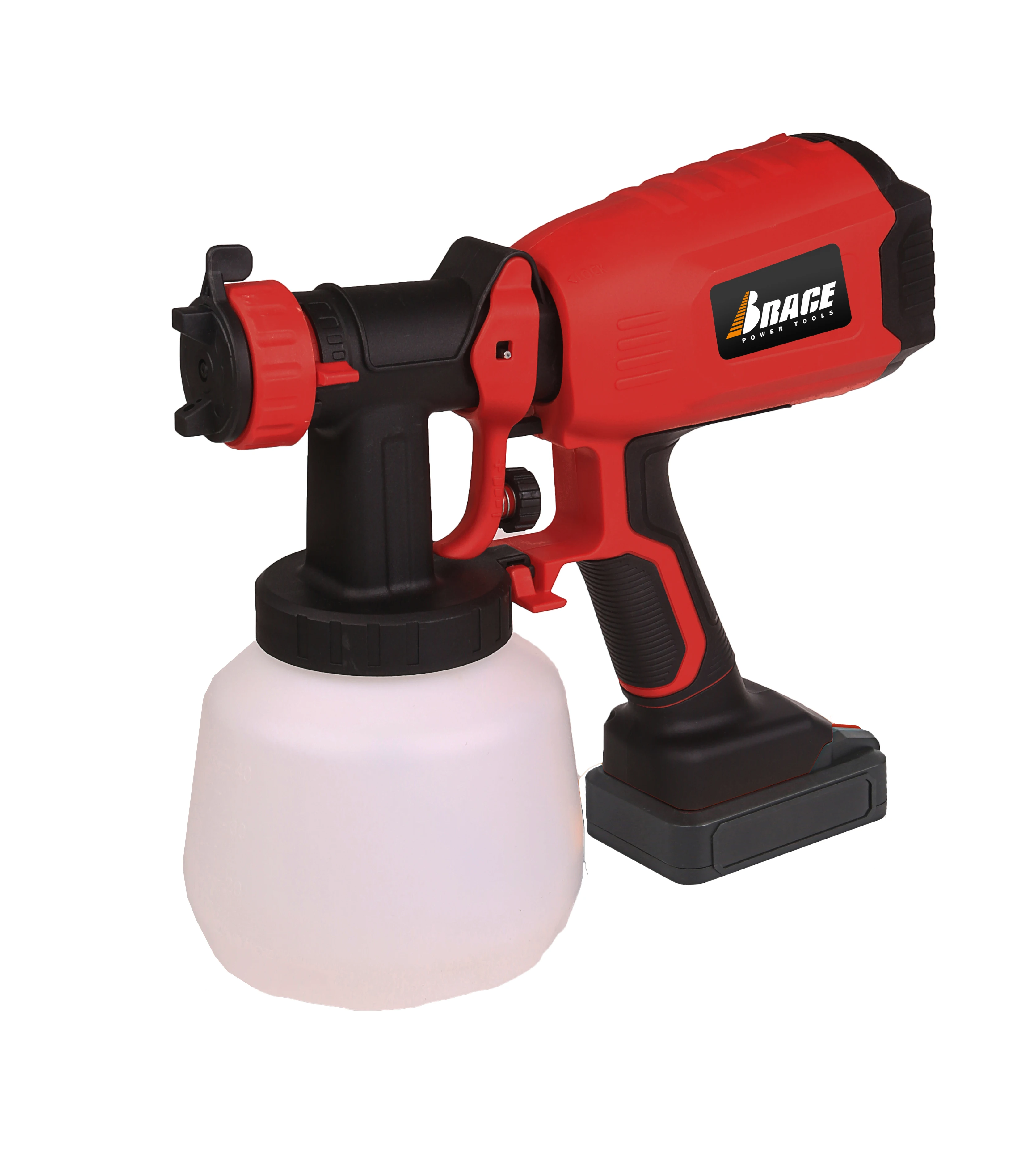 Portable 20V HVLP Electric Spray Gun Cheap Brushless DC Cordless Airless Paint Sprayer 1200ml Cup Capacity DIY Industrial Grade