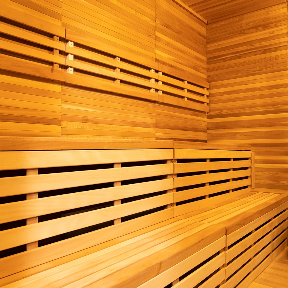 Red Cedar Wood 6 Person Sauna Room Home Dry Steam Outdoor Traditional