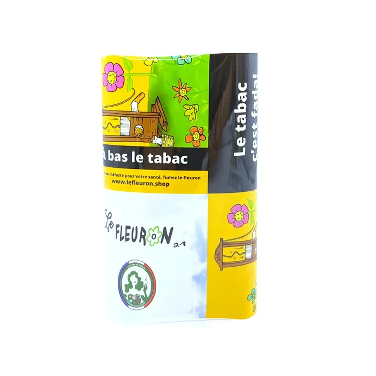 France Custom Print 25g 30g Plastic Hand Rolling Tobacco Bag Smoking  Tobacco Pouch Smoking Packaging Bag