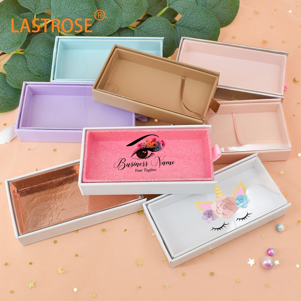 Eye Lashes Box Empty Unique Eye Lash Packaging With Custom Logo Luxury