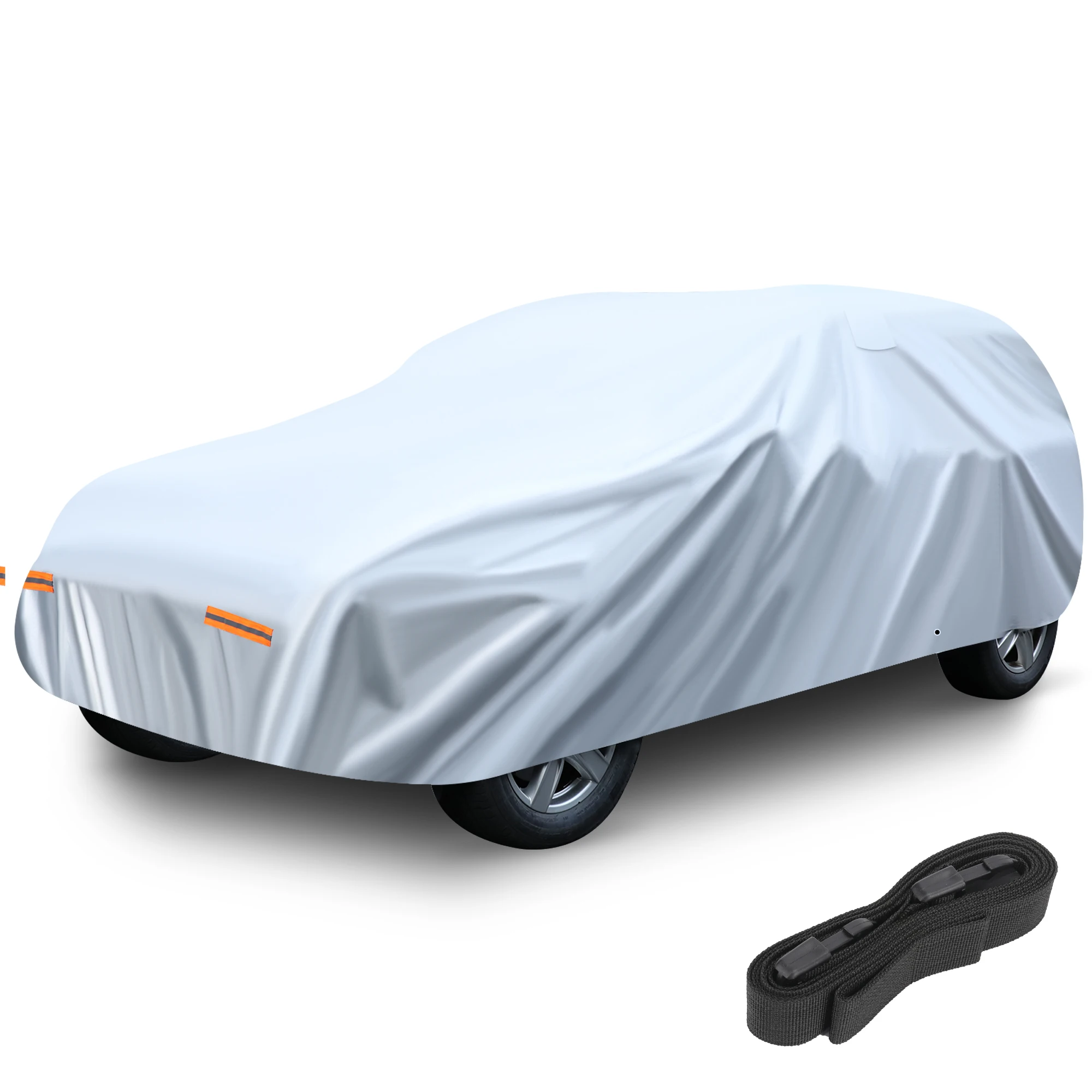 Universal 3-Layer PEVA Plastic Foldable Car Cover Tent for Protecting Your Vehicle