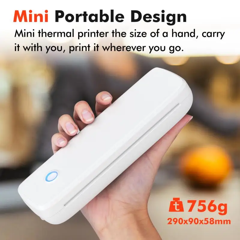 LUCK JINGLE Thermal  Portable A4 Printer Printer for Resume Contract Bill Printing supplier