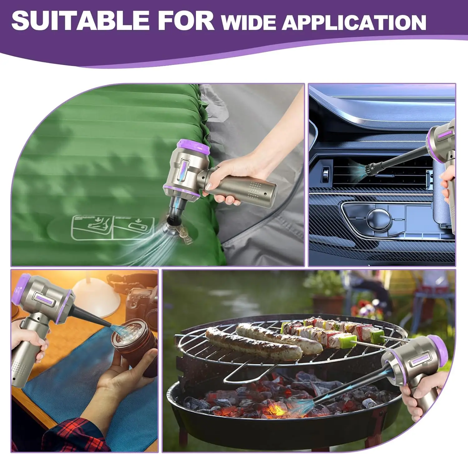 Hf117 Upgraded 3 In 1 Brushless Motor Portable Vacuums Car Cleaner High