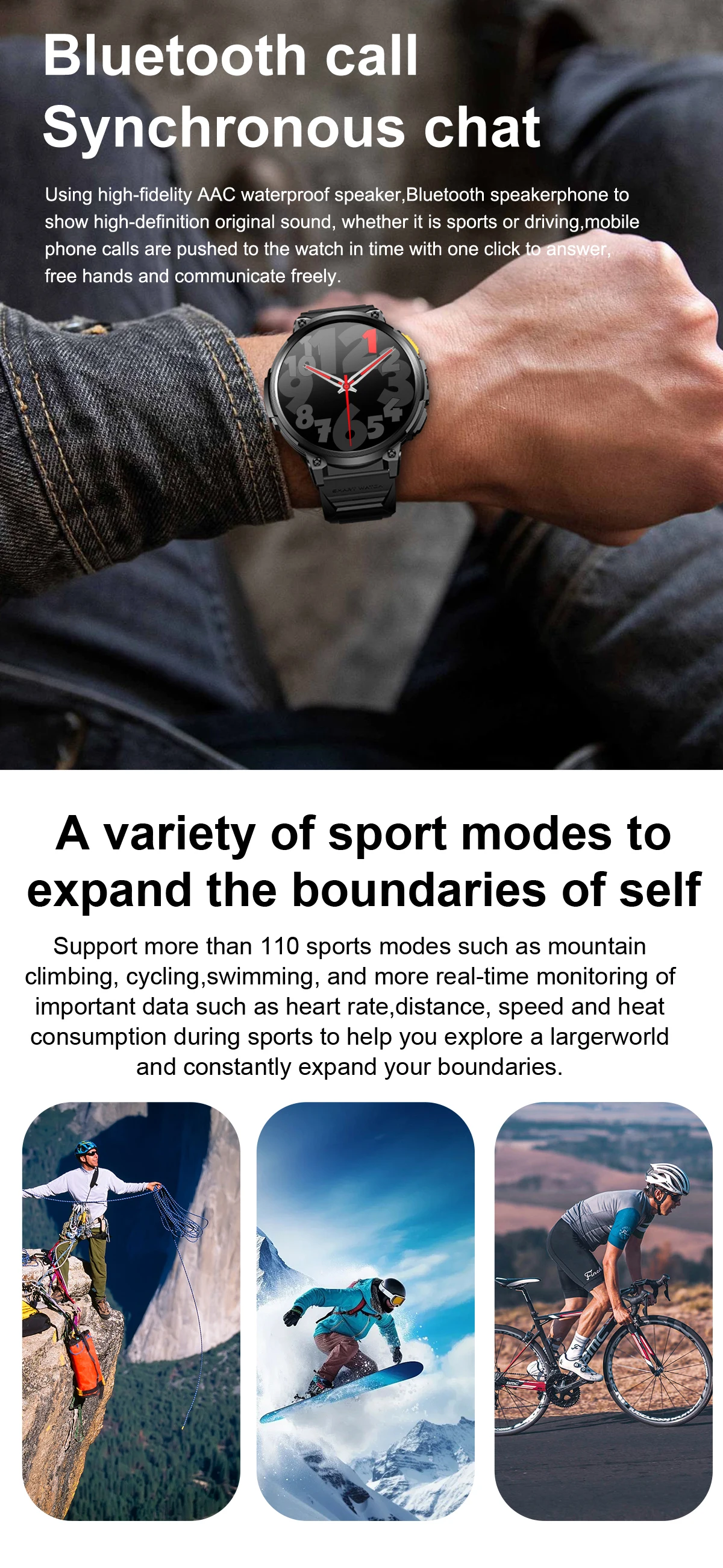 Welcome OEM Order, Factory Whole Selling K66 Smartwatch 1.85inch Flashlight Bt Call Music 730mah Battery Heart Rate Multiple Sports Modes Waterproof Relojes Inteligentes - Buy K66 Smartwatch relojes Inteligentes waterproof Relojes Inteligentes