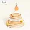 [UFO-shaped Food Dispenser Spinner] Vibrant Orange