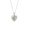 Collana cuore color acciaio n0346s