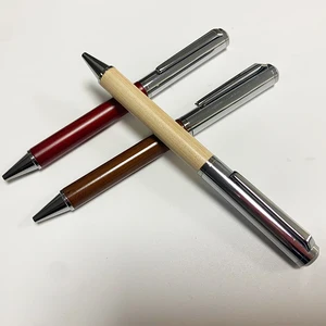 New Wholesale High Quality Luxury Wood Ball Pen with Custom logo Office Supplies Promotion Metal Wood Twist Ballpoint Pen