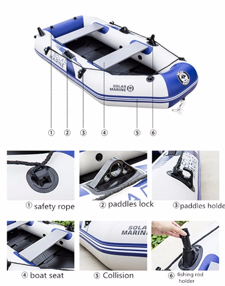 High Speed Customized Inflatable Rubber Motor Boat Kayak Inflatable Air Pvc Boat Banana Boat for Two Person