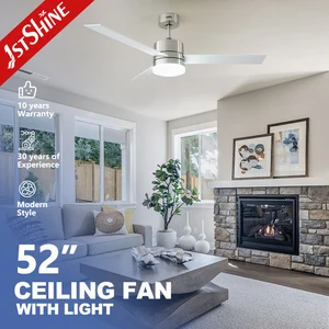 1stshine Led Ceiling Fan Pure DC Motor 6 Speeds Remote Control Energy Saving Ceiling Fan with Led Light