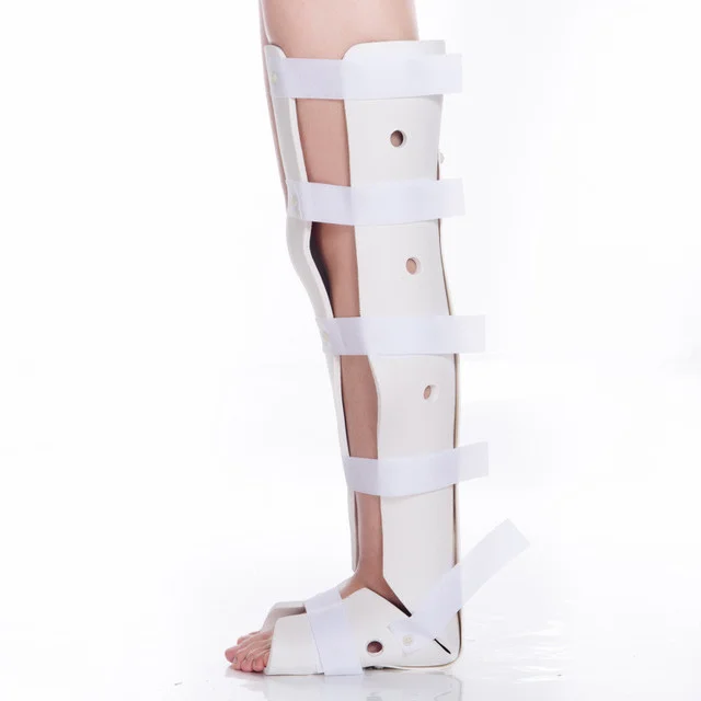 Medical polymer knee lower limb leg brace fracture splint external fixation support brace supplier