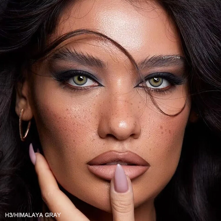 BeautyTone Himalaya коричневый Чехол очень темные глаза естественный вид год мягкие линзы для контакта