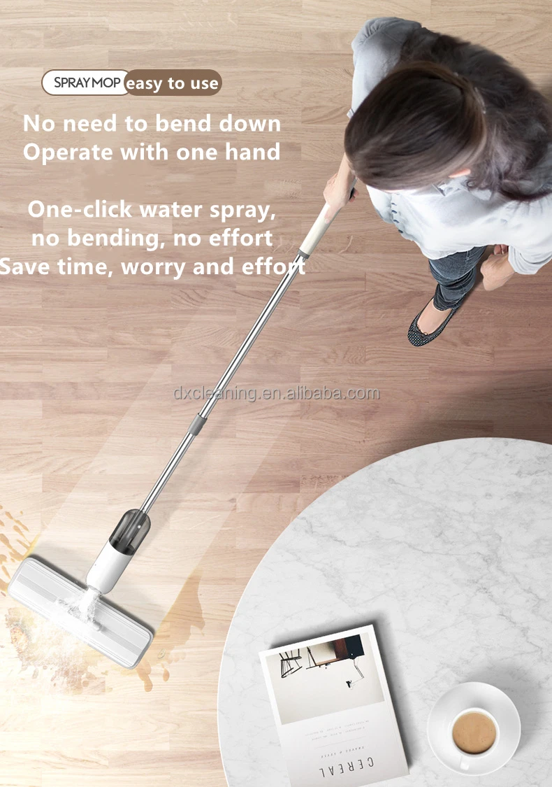 Home Kitchen Hardwood Laminate Wood Ceramic Tiles Floor Lazy Cleaning Upgrade Spray Flat Clean Magic 360 Microfiber Dust Mop
