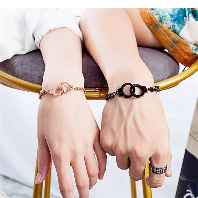 handcuffed couple bracelet