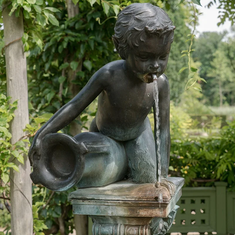 送料無料　小便小僧　置物　噴水　池　オブジェ　庭園　ガーデン　陶器 送料無料 小便小僧 置物 噴水 池 オブジェ 庭園 ガーデン 陶器