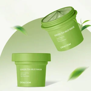 OEM 100g Green Tea Anti-Acne Clay Mask Deep Cleaning and Oil Control with Refreshing Effects for Face Use