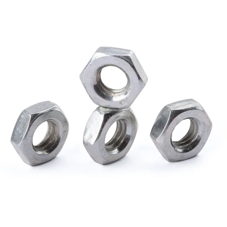 Fastener DIN 934 stainless steel 304 A2-50 A2-70 M2-M12 hexagon hex nut