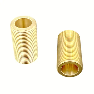 CNC Lathe Machining Services for Stainless Steel Aluminum M9 Hollow Full Thread Copper Tube-Double Head and Headless Bolts