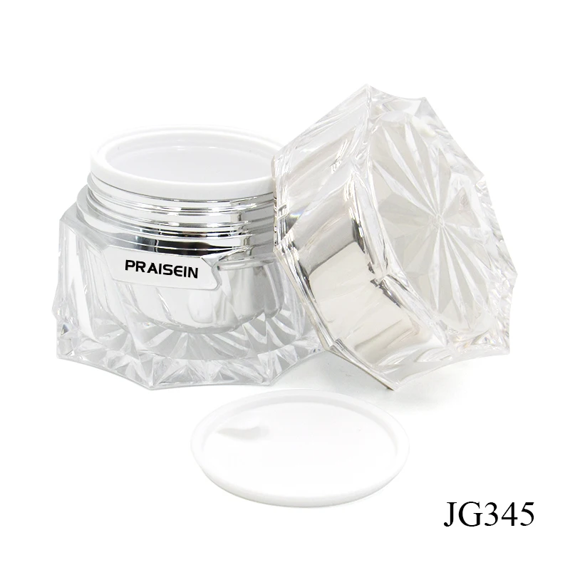 30g 50g Empty Double Layer Cosmetic Container Packaging Acrylic Luxury Cream Jar Custom Plastic Jars