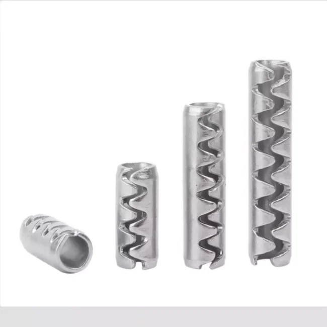 product factory direct supply high quality toothed slotted spring pins coiled parallel spring pins-61