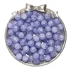 Cuentas de vidrio esmerilado de 10 mm - morado