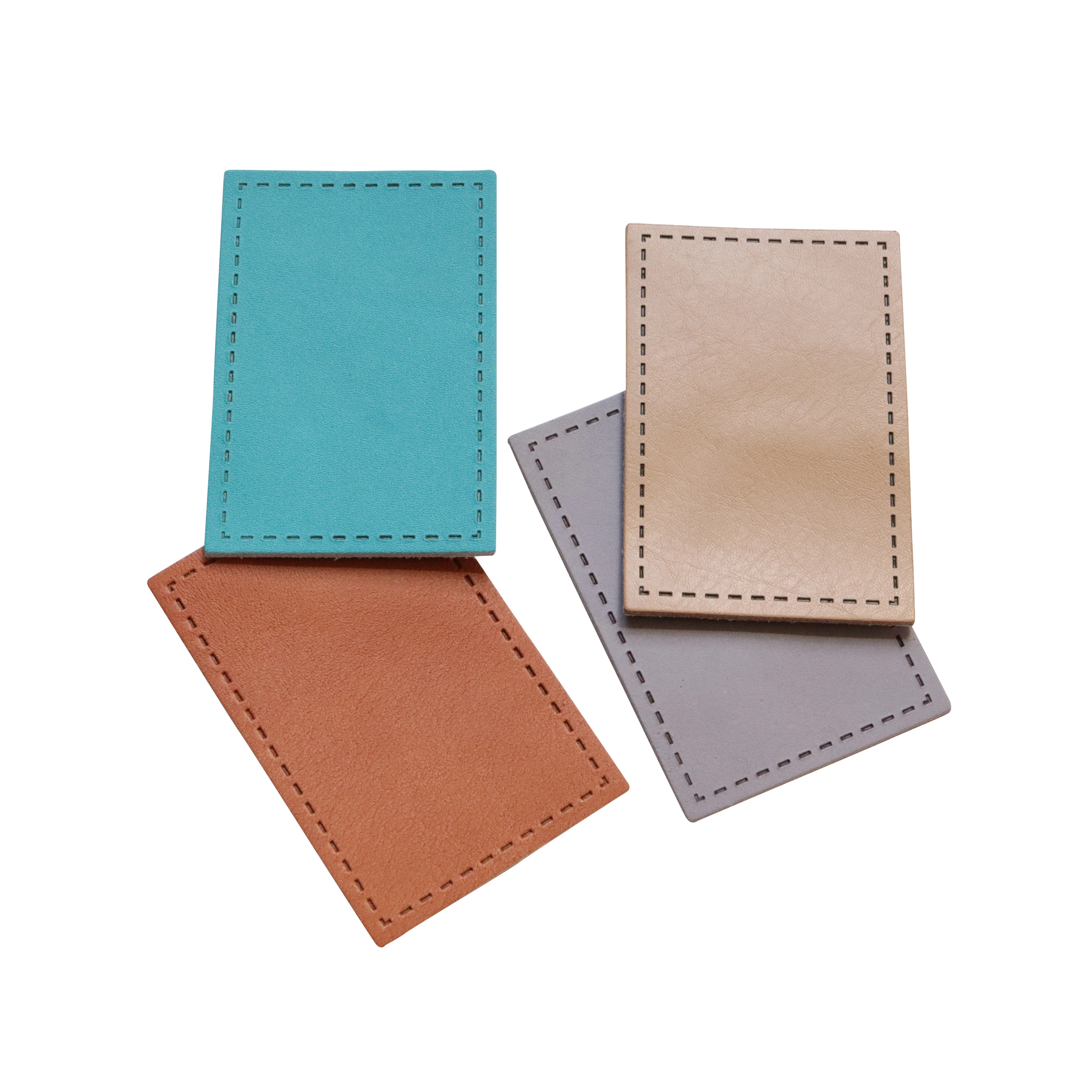 Индивидуальные самоклеющиеся Накладные на заказ железные коже патчи пустые для шляпы джинсы 2x3 размер натуральная кожа этикетка