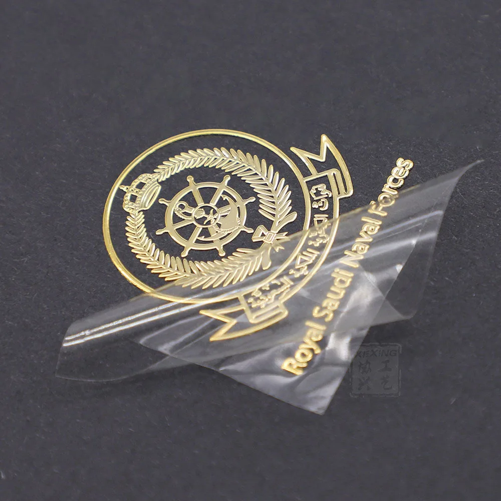 Factory Custom Logo 3d Embossed Label Decals Metallic Stickers Waterproof Anti Radar Metal Sticker Foil Transfer Metal Stickers