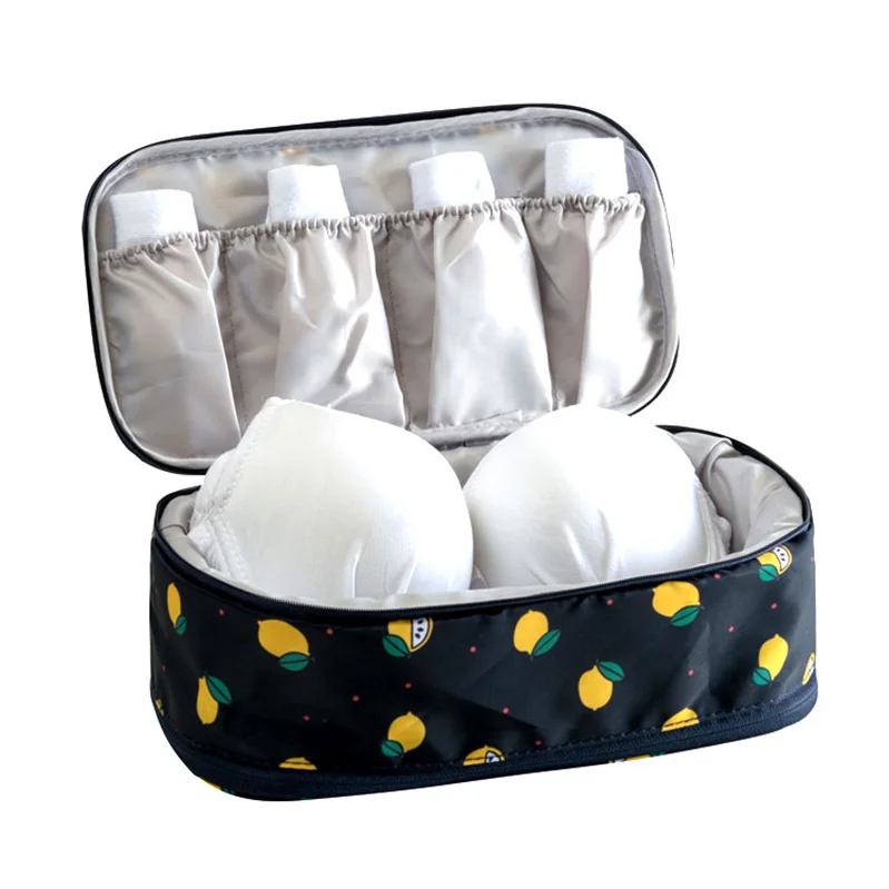 Travel Portable Twill Large Capacity Waterproof Storage Bra Bag Underwear Bag