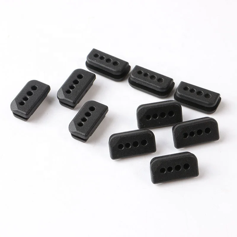 Custom Rectangular Silicone Rubber Square Seal Grommet Cable Accessory Rubber Products