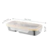 304 Light Meal Mini Lunch Box (Yellow Two Grids)