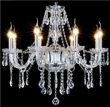 High-quality gold crystal lamp living room chandelier new European bedroom creative wedding crystal chandelier customization