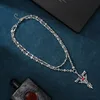 Silver Cross Necklace - 8
