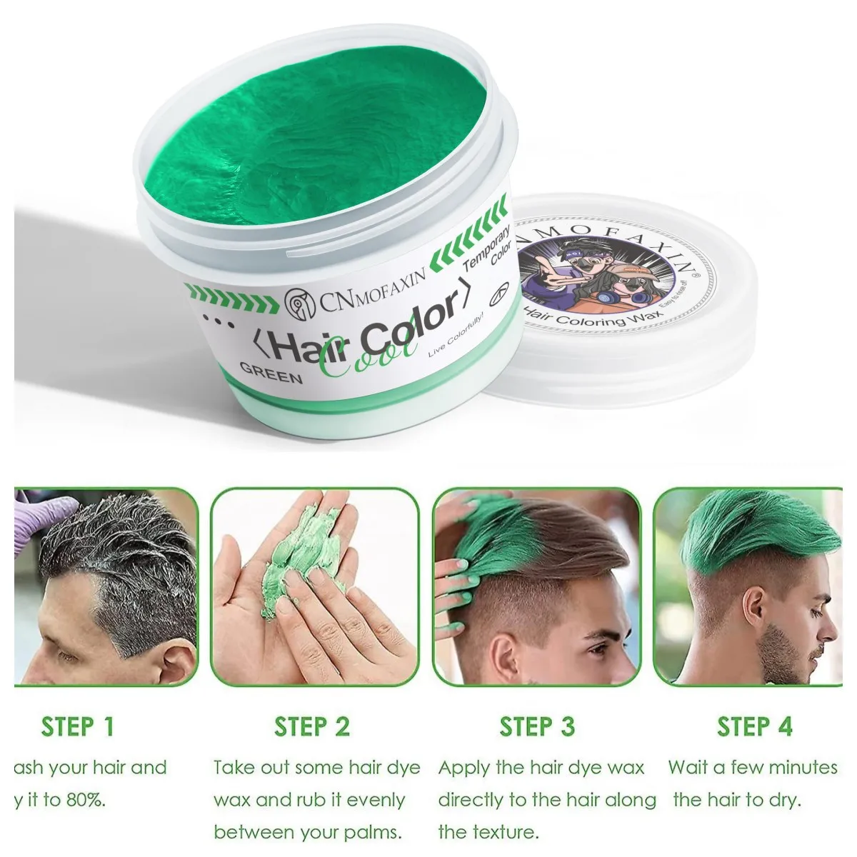 Private Label Hair Colour Wax Mofajang Temporary Coloring Clay Hair