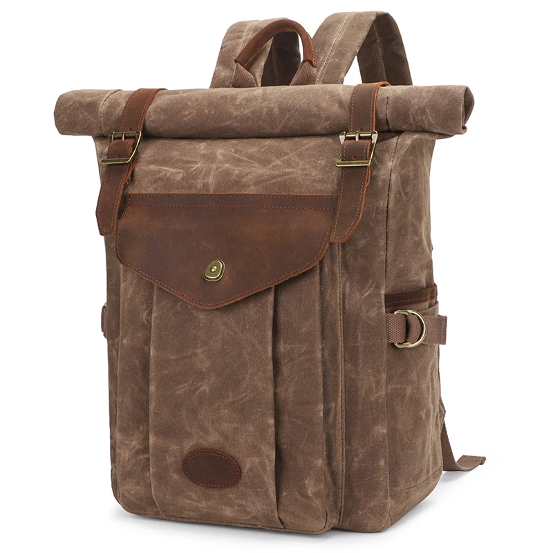canvas roll top rucksack