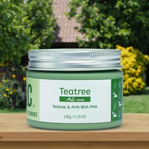 OEM/ODM Professional Anti-Acne Mask Blackhead Remover Tea Tree Oil Natural Clays AHA/BHA/PHA Exfoliating Complex for Clear Face