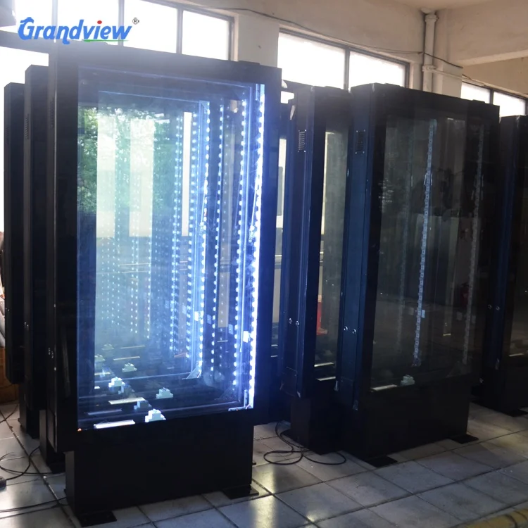 Алюминиевый профиль Внешняя рамка закаленное стекло панель прокрутка стенд Лайтбокс