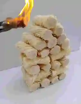 RY5200 Outdoor Kitchen Accessories Fireproof Protective Covers Natural Wood & Paraffin Wax Fire Starter for BBQ Fire Lighting