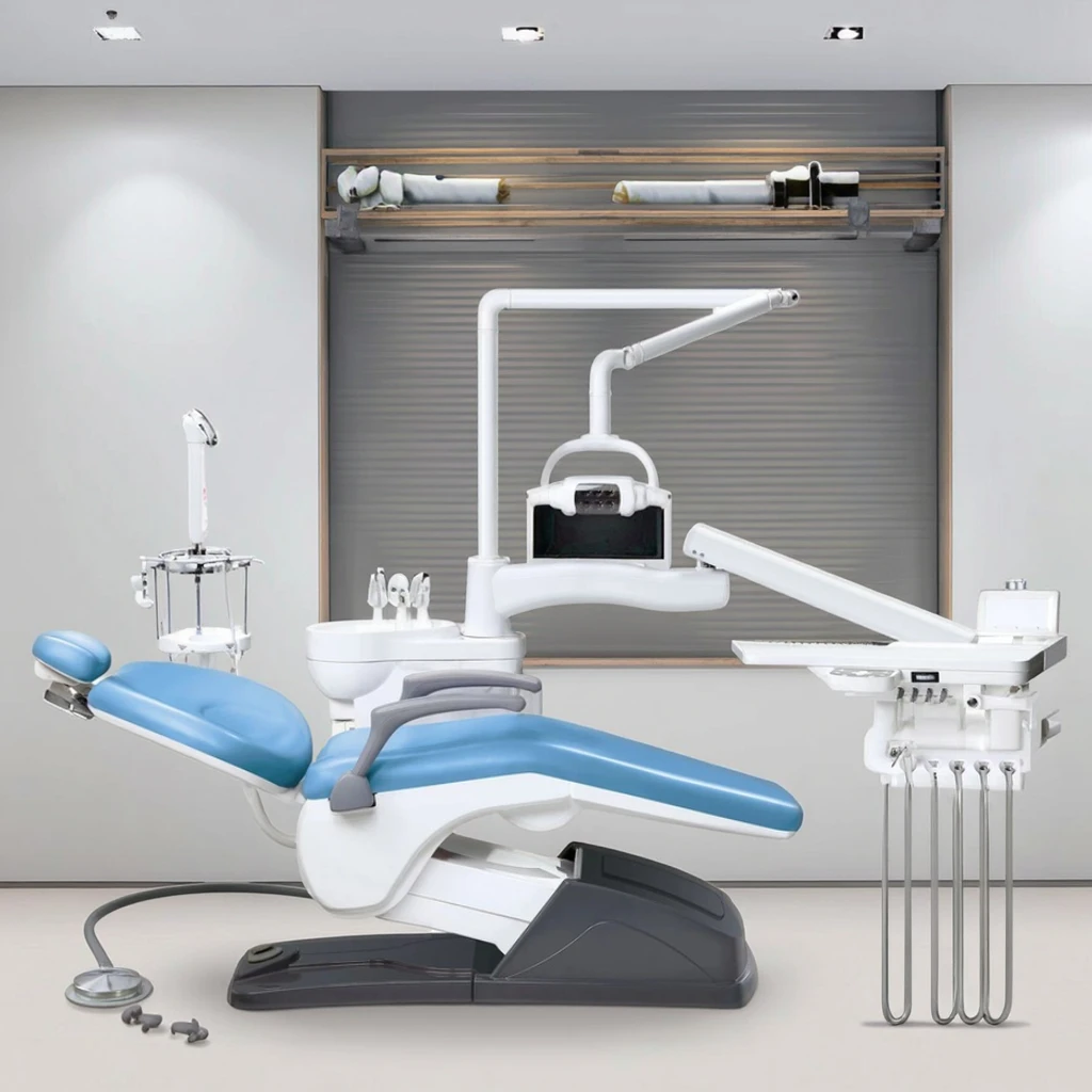 MECANMED Guangzhou Factory High Quality Fully Automatic Metal Electric Dental Equipment Dental Unit Chair