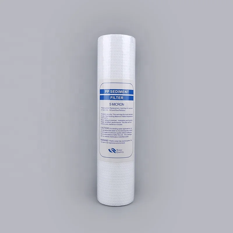 Ningshing OEM 1 to 5 Micron Spun PP Filter Cartridge for Water Purifier