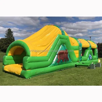 Lepai giant inflatable floating obstacle course for kids with blower for kids commercial PVC