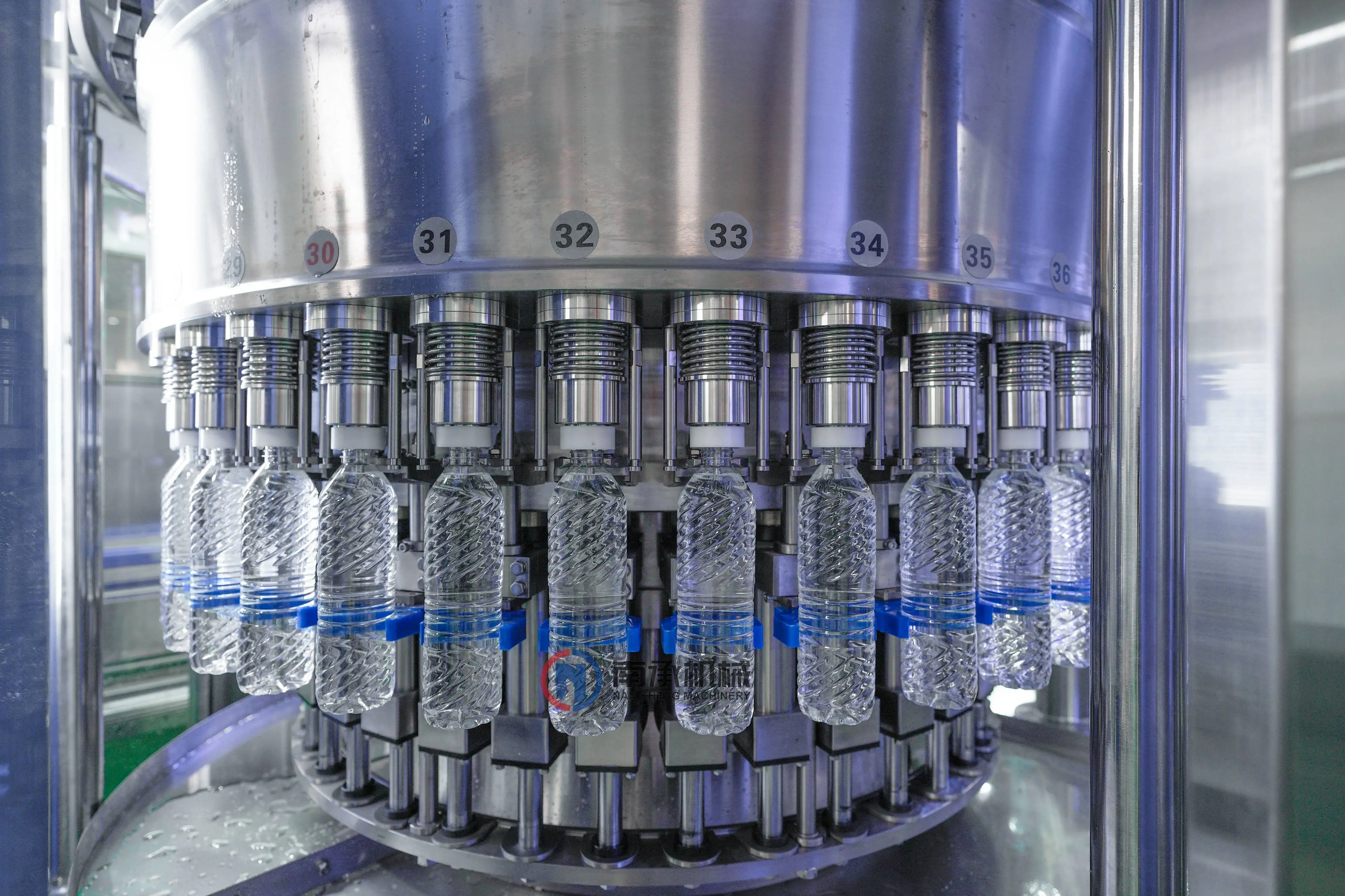 Plastic Bottle Table Water Filling Machine In Pakistan / Capping Heads