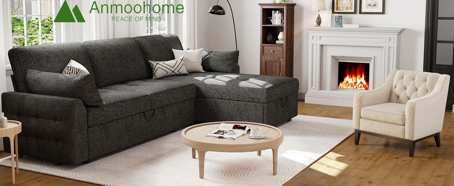 Pull Out The Sofa Bed Modern Pile Convertible Sleeper Sofa Lshaped