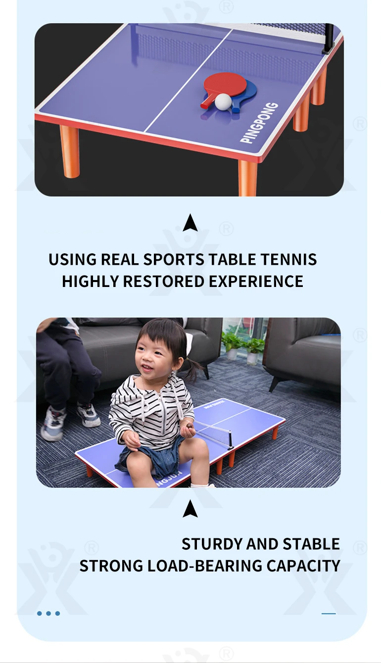 Chengji Mini Table Tennis Table High Quality Indoor Sport Parent-child ...