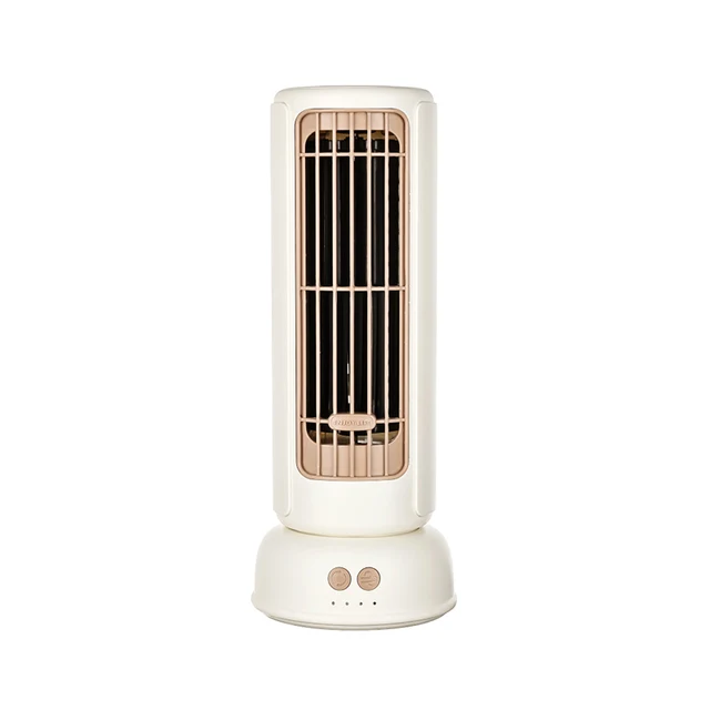 Factory USB Rechargeable Bladeless Small 1200mah Battery Electric Cooler Fans Cooling Mini Portable Tower Fan